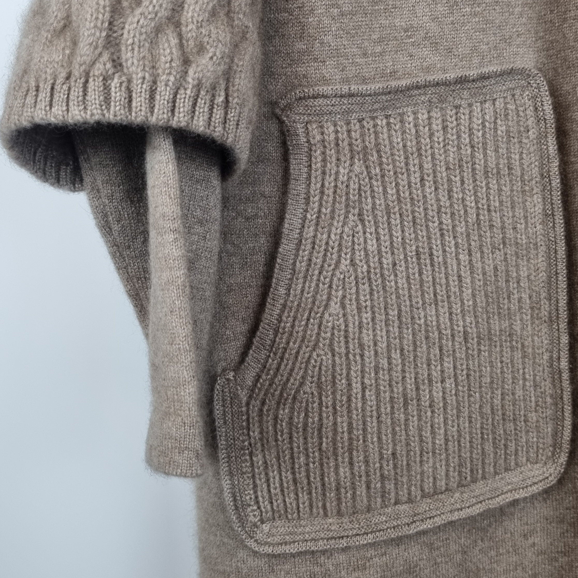 Dicker langer Cardigan aus reiner Kaschmirwolle - Bild 3