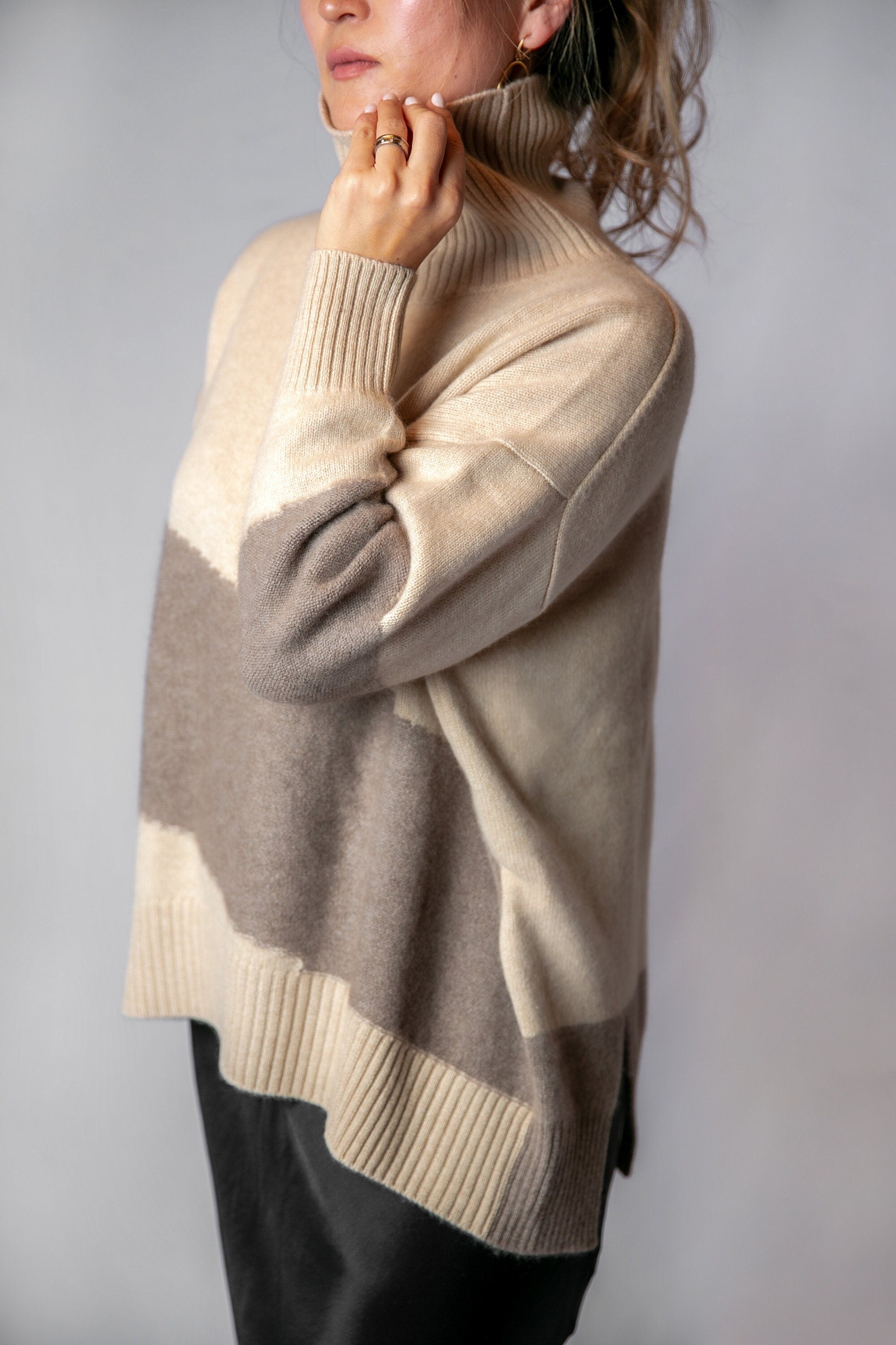 Oversize-Rollkragenpullover aus reiner Kaschmirwolle - Bild 3