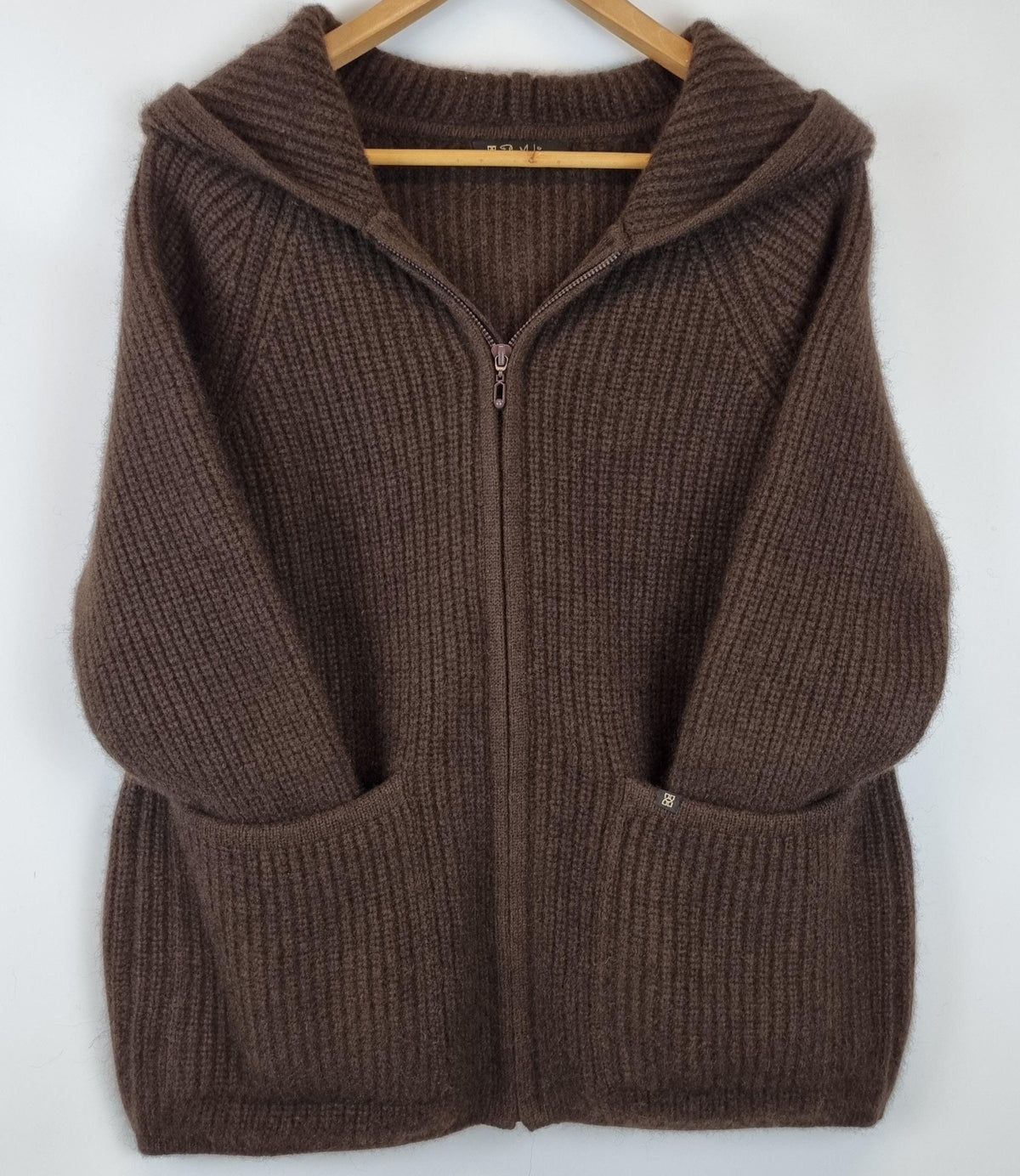 Dicke Strickjacke aus reiner Yakwolle