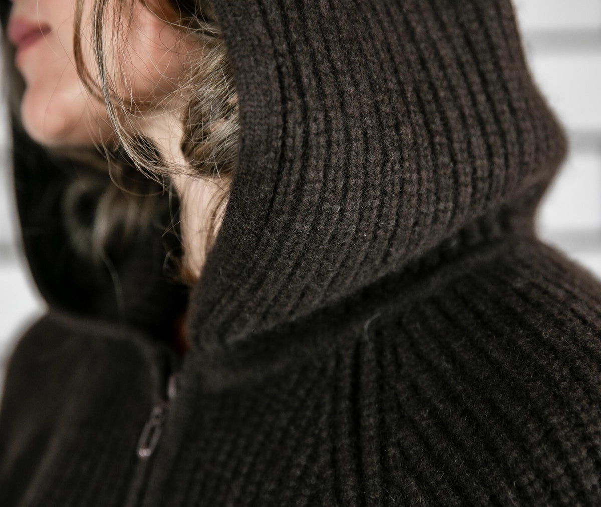 Dicke Strickjacke aus reiner Yakwolle - Bild 5