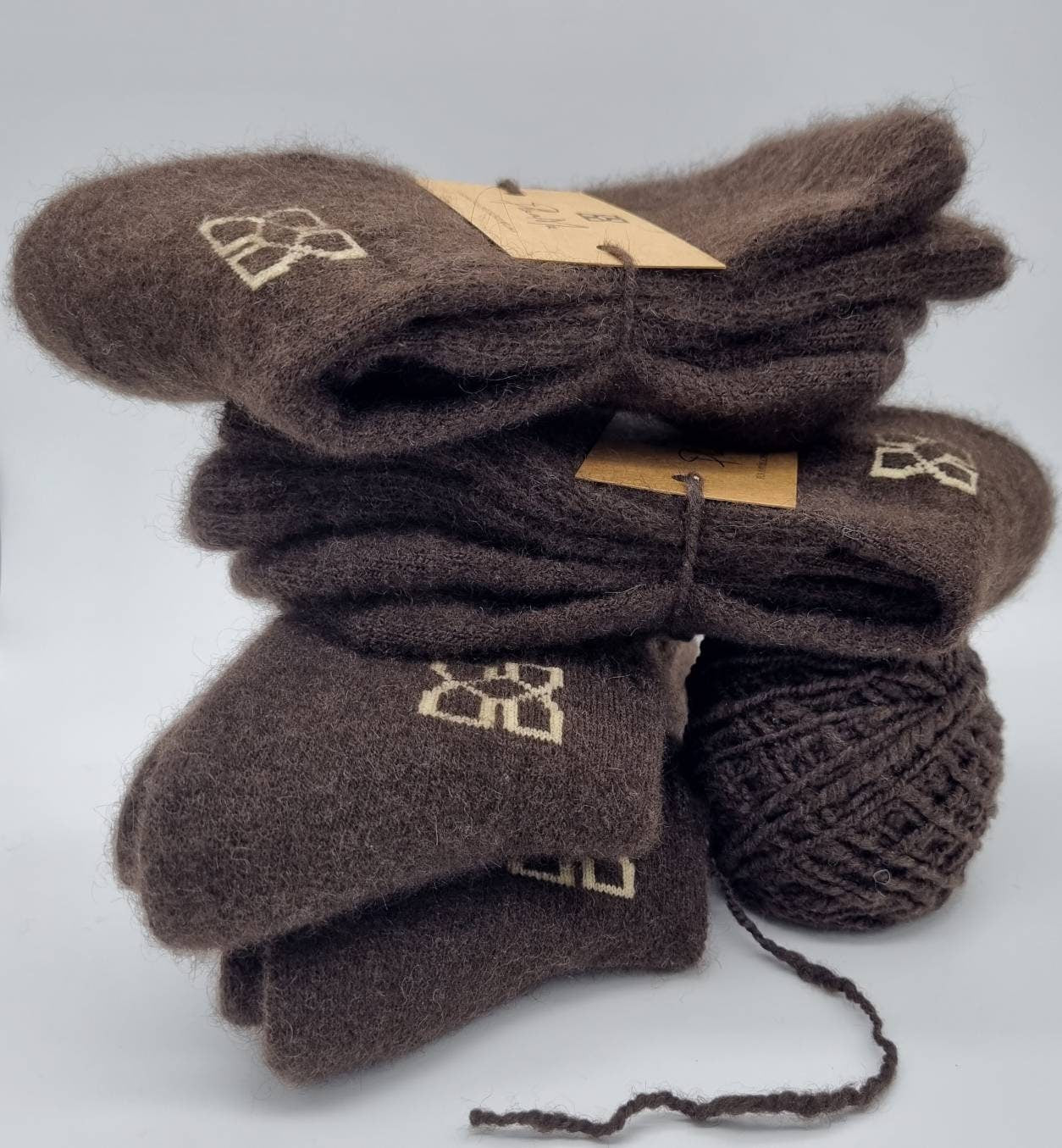 Warme Wollsocken aus Yakwolle – 4er Pack