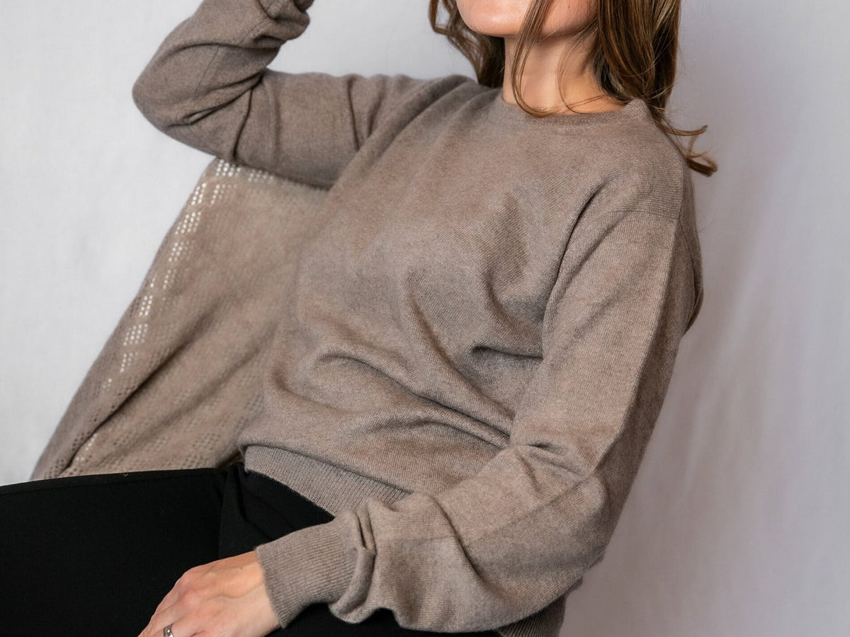 Hochwertiger Unisex-Pullover aus reiner Kaschmirwolle