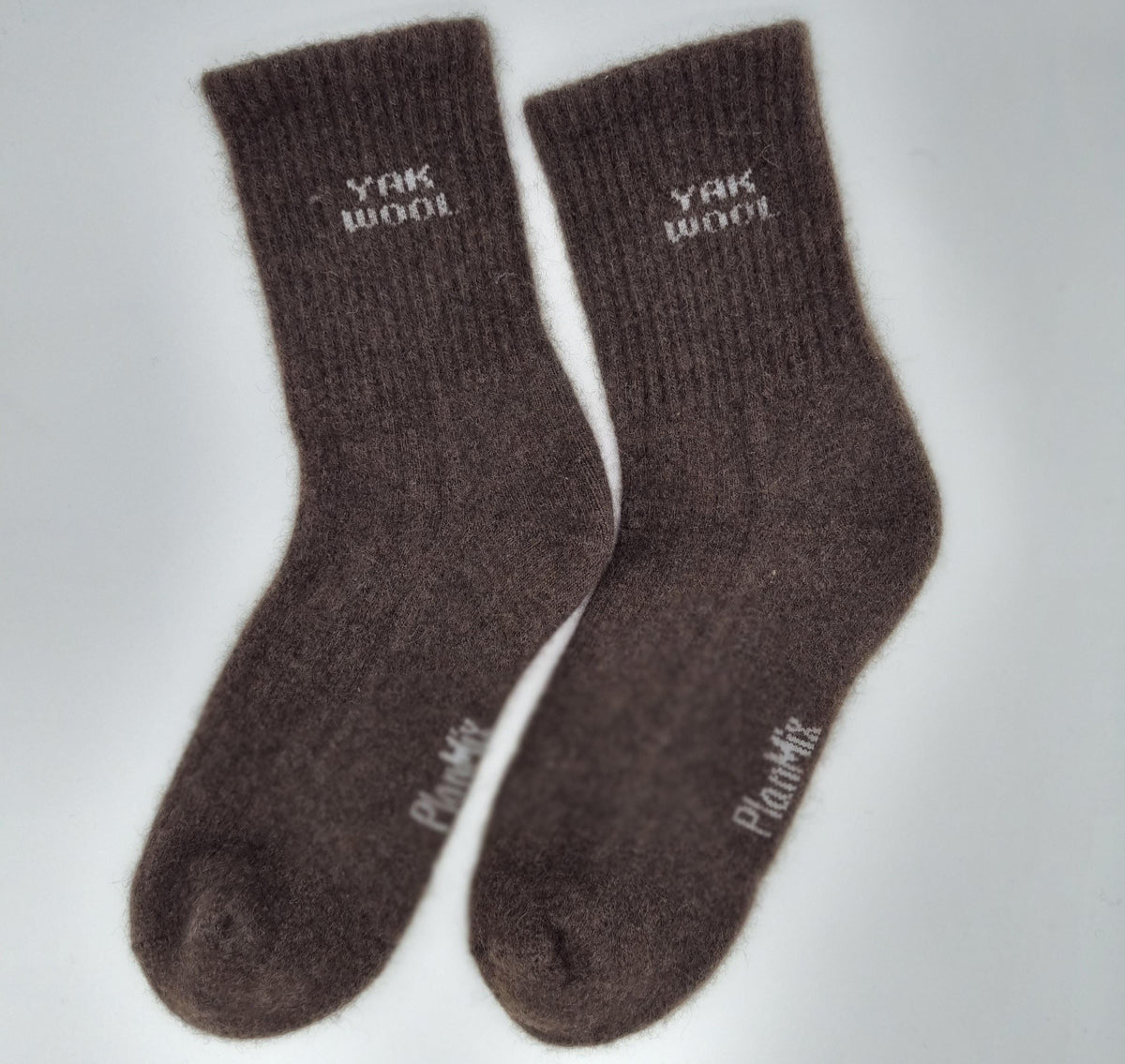 Warme Wollsocken mit Rippmuster aus Yakwolle – 2er Pack