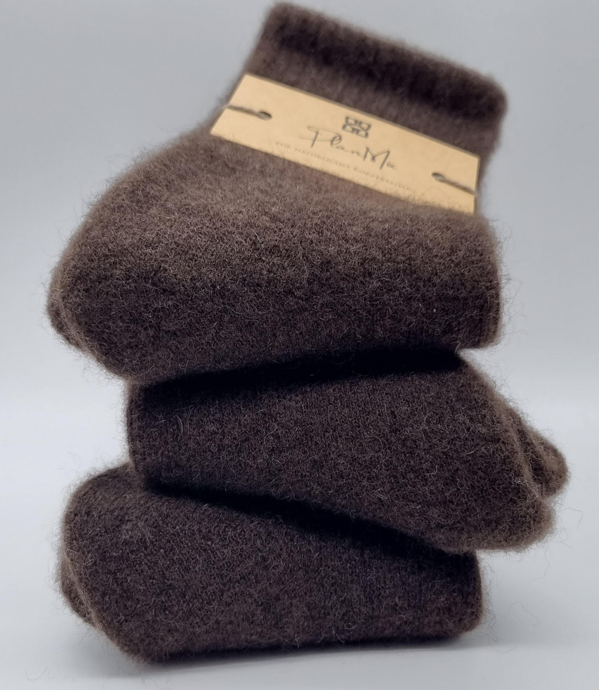 Warme Wollsocken mit dicker Sohle aus Yakwolle – 3er Pack