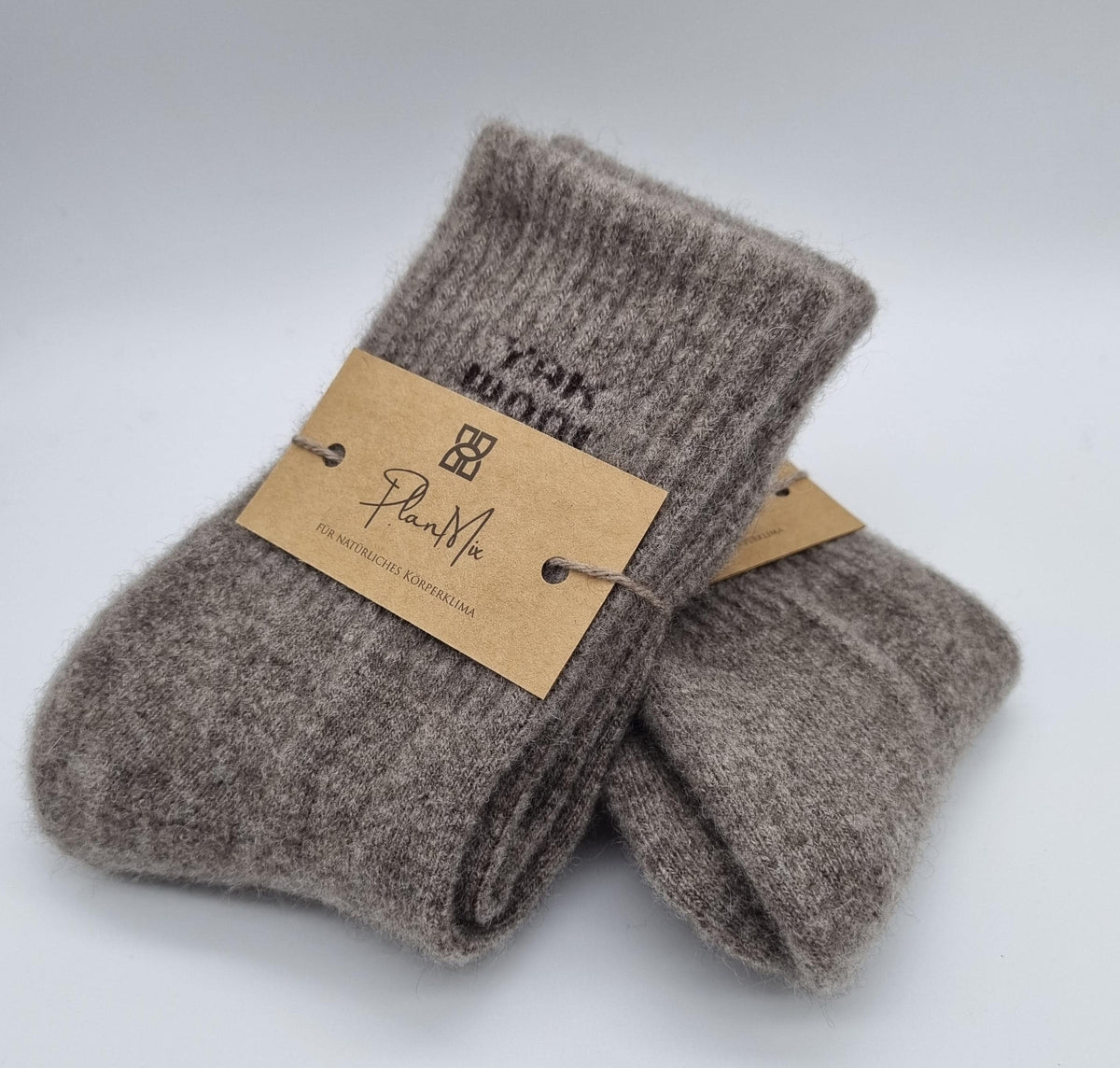 Warme Wollsocken mit Rippmuster aus Yakwolle – 2er Pack - Bild 3