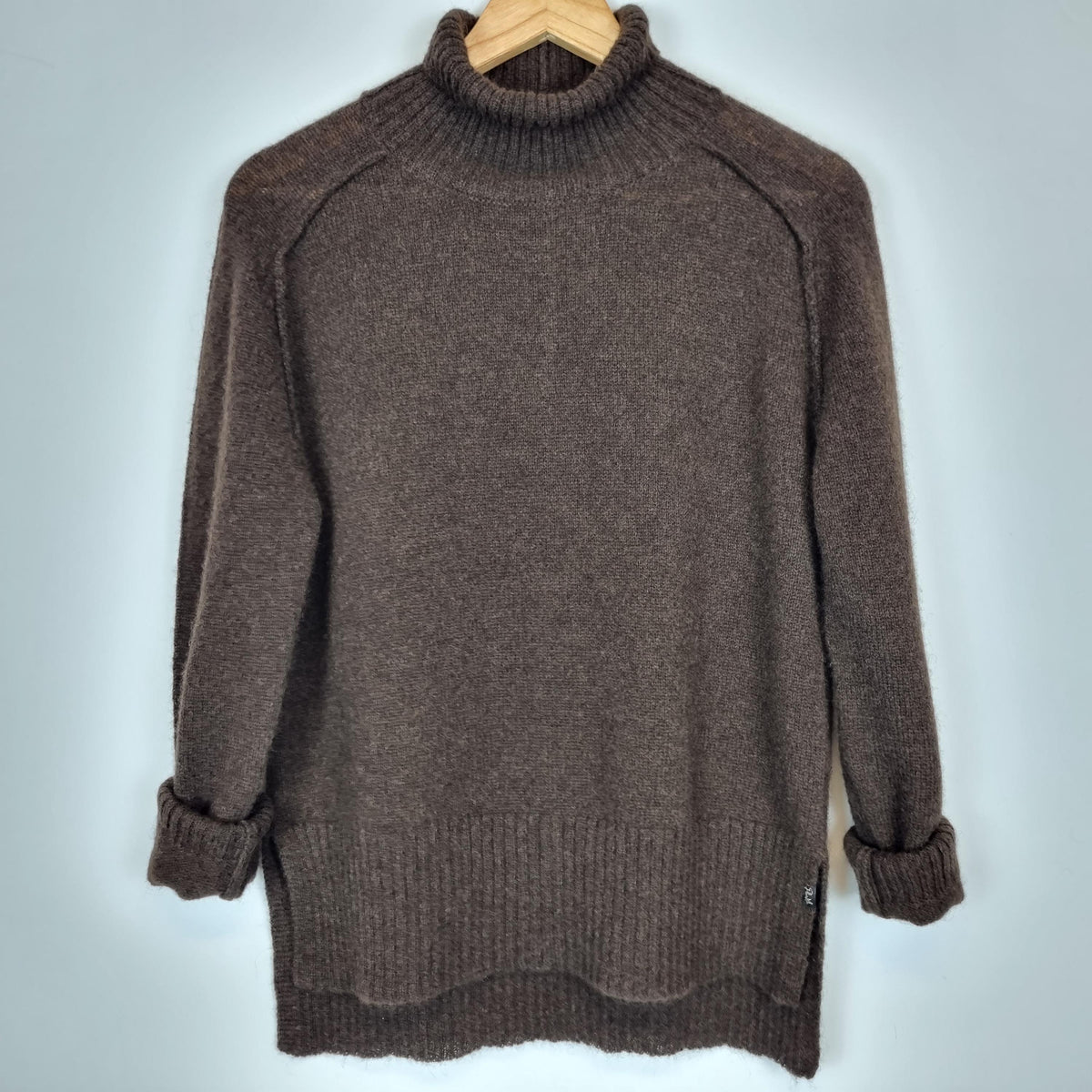 Hochwertiger Rollkragenpullover aus reiner Yakwolle