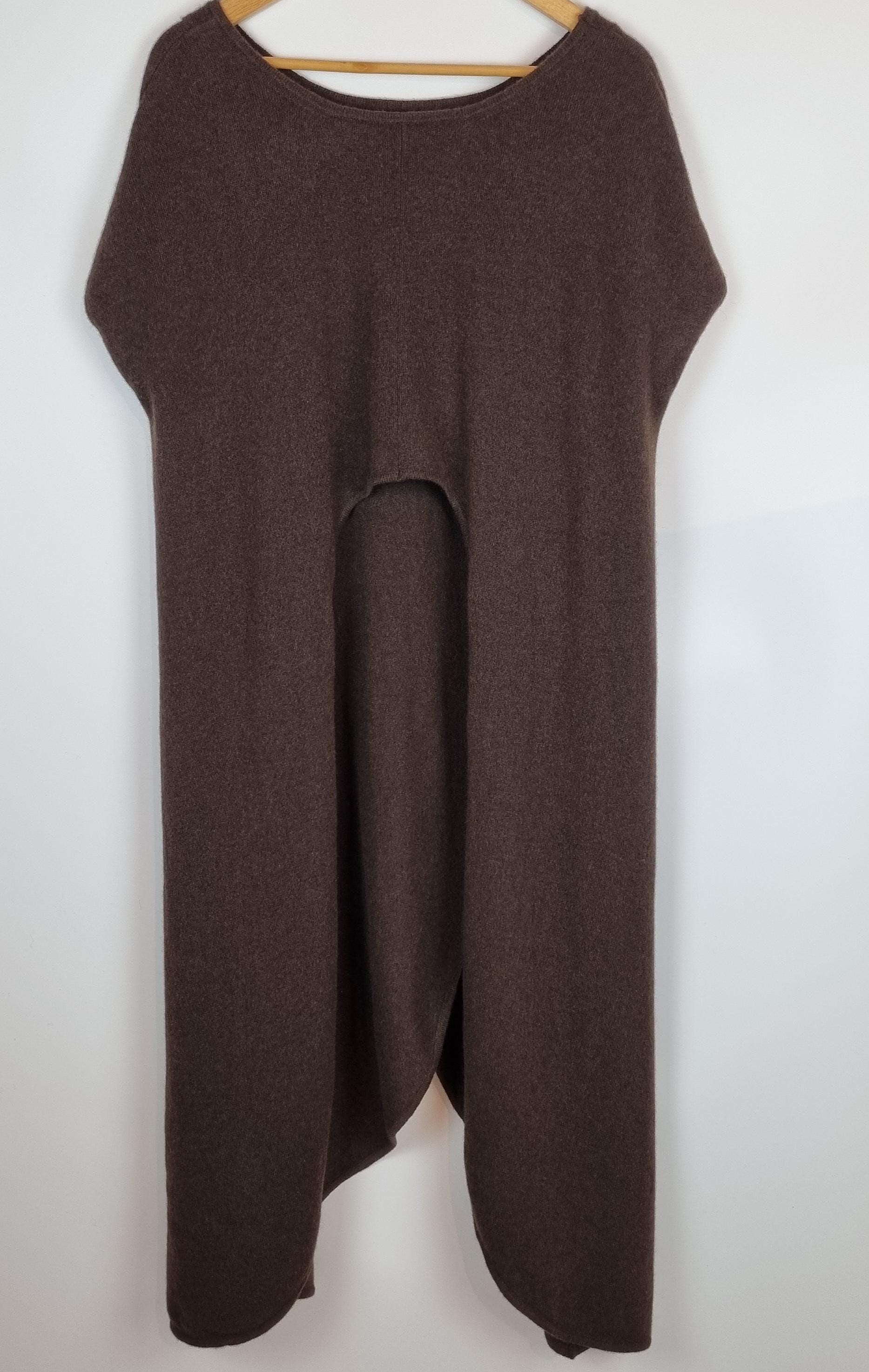 Langer Pullover in Umhangform aus reiner Yakwolle - Bild 7