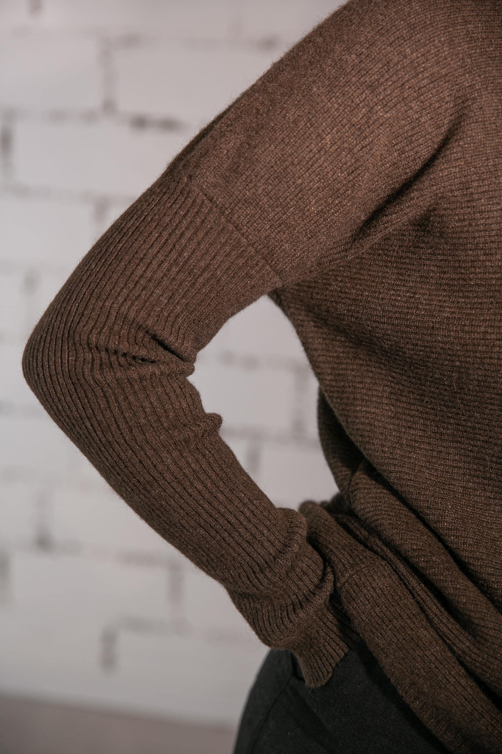 Langer Pullover in Umhangform aus reiner Yakwolle - Bild 6