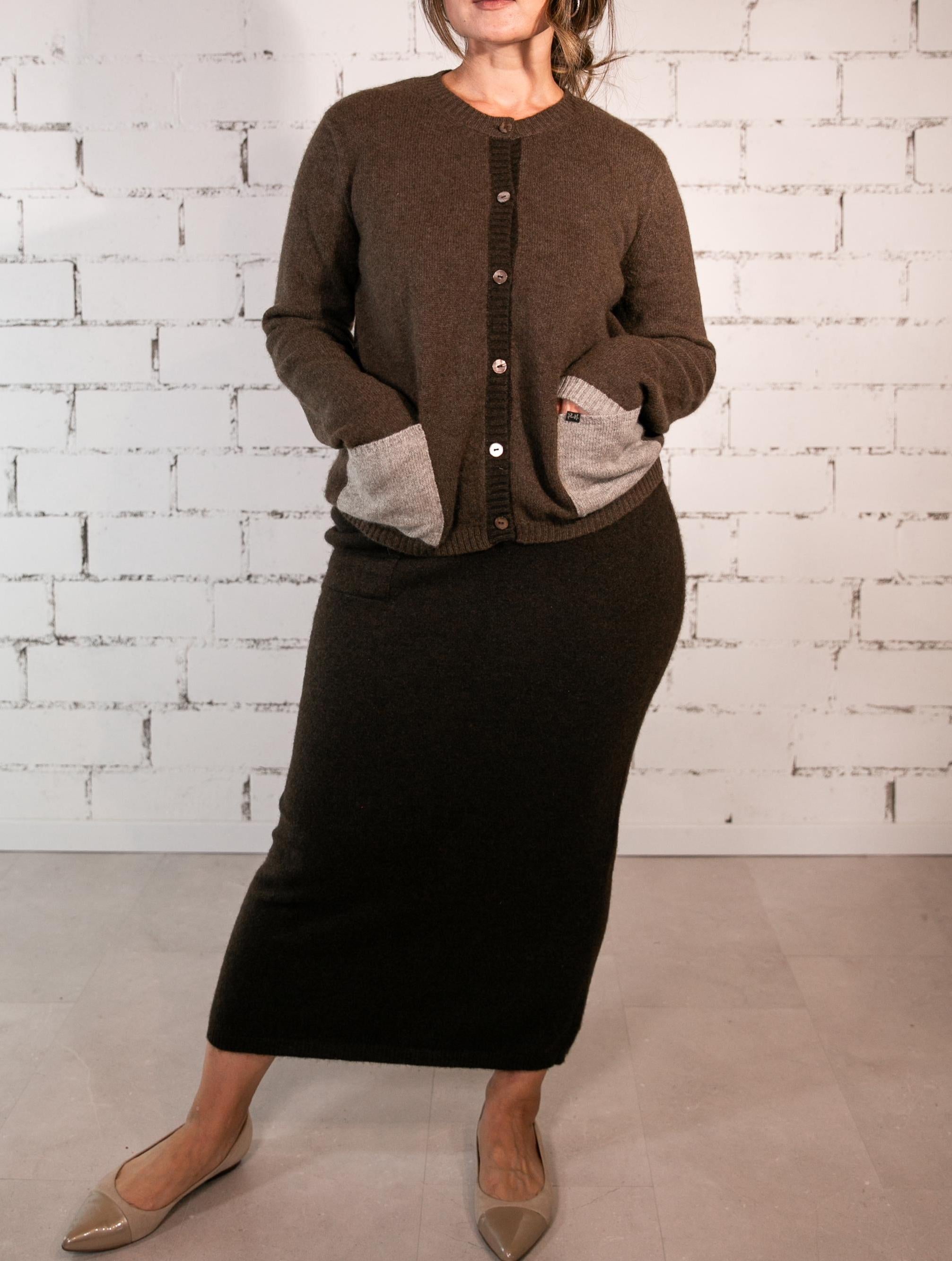 Eleganter Damen-Cardigan aus reiner Yakwolle - Bild 2