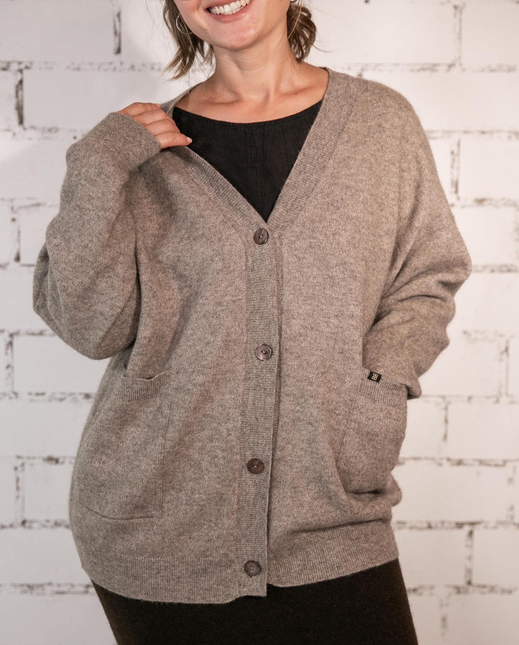 XXL Cardigan aus reiner Yakwolle